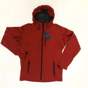 Cole Haan Grand.ØS Windbreaker Shell Jacket Red